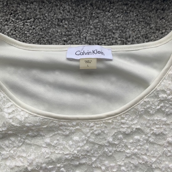 Calvin Klein lace shirt- size Large - Picture 3 of 4